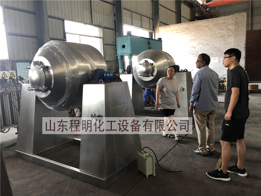 搪玻璃雙錐回轉(zhuǎn)真空干燥機